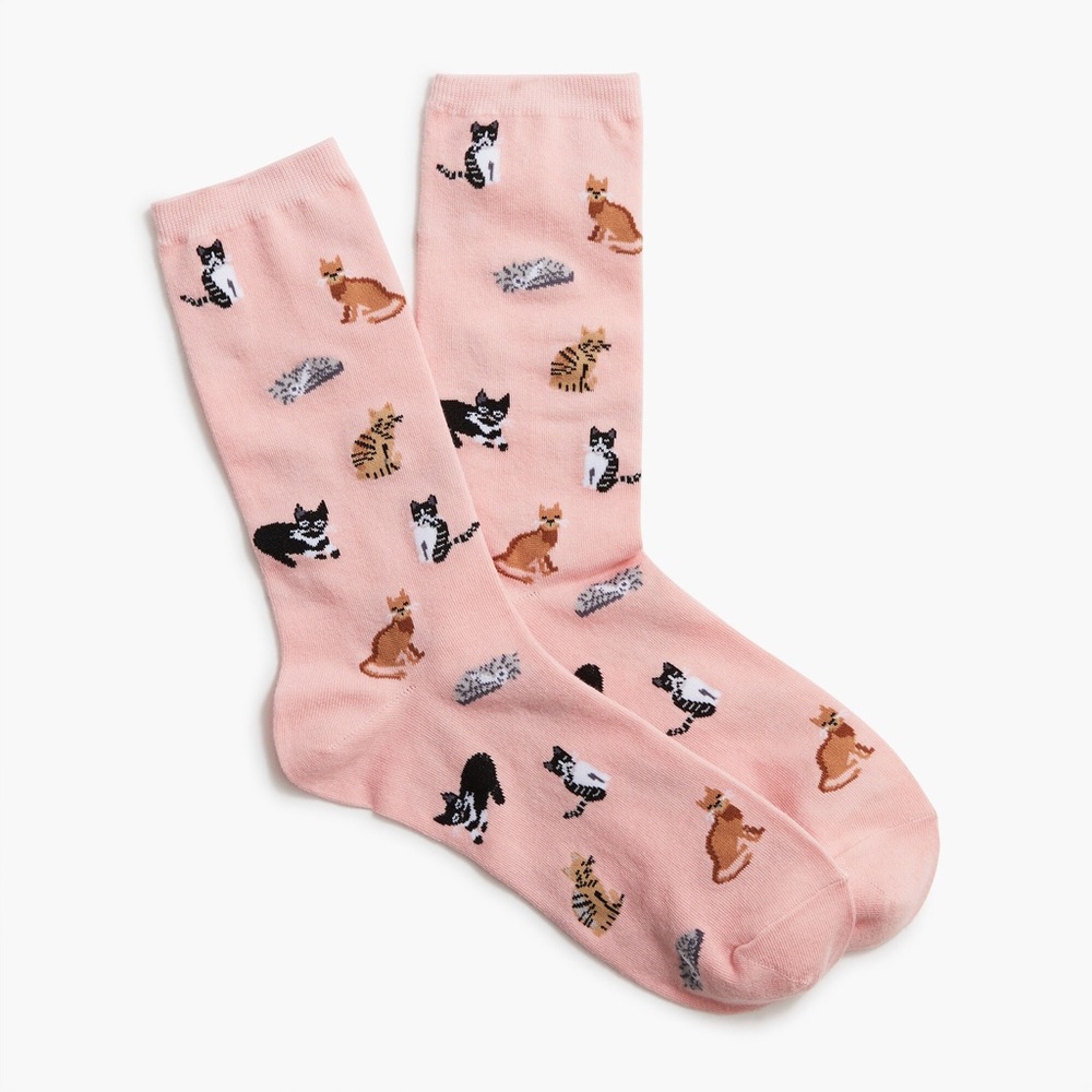 J.Crew All the cats trouser socks
